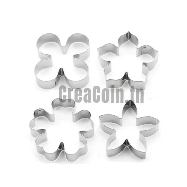 Emporte Pièces 4 Fleurs Metal