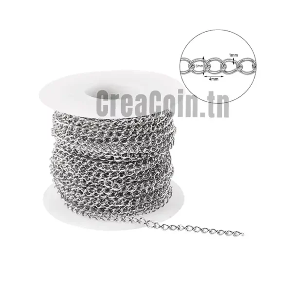 Chaine Argent (1 Métre)