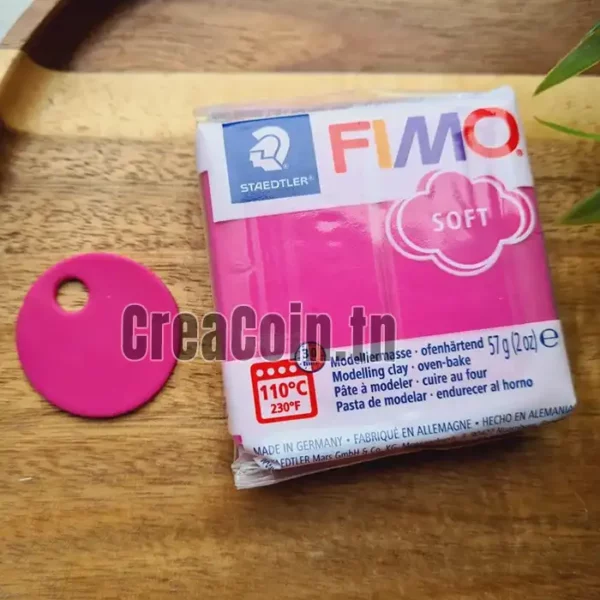 FIMO Soft Rose Framboise Nr22 57g