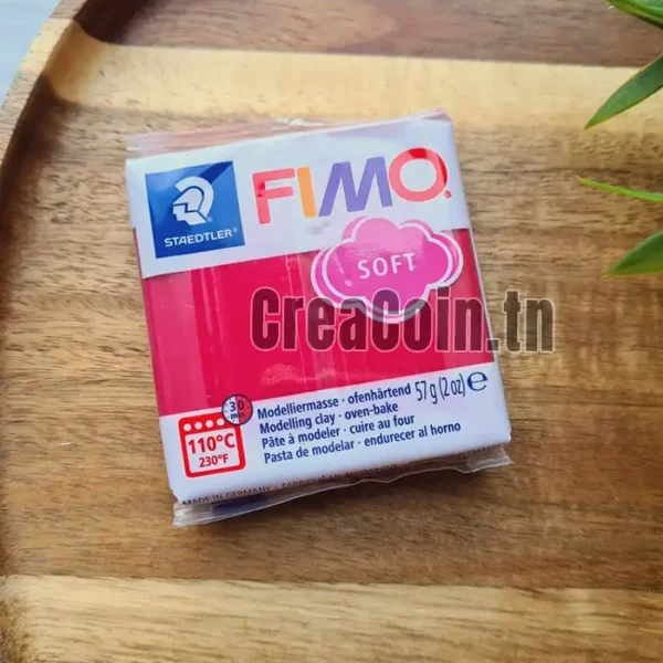 FIMO Soft Rouge Cerise Nr26 57g
