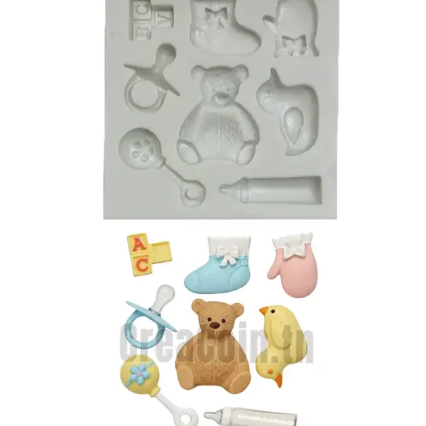 Moule Accessoires Bebe (8pcs)